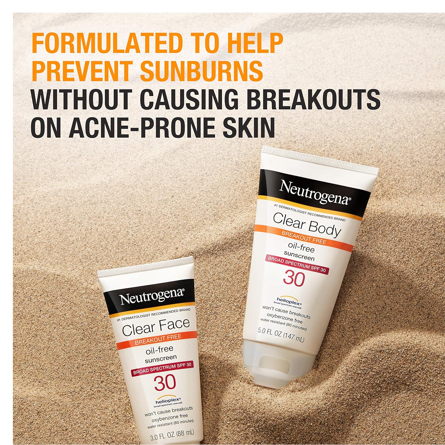 breakout from sunscreen