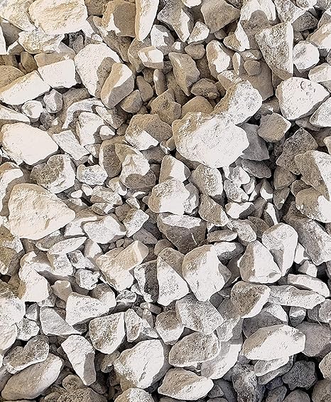Amazon 白砕石 割栗石 5 kg 砂利 化粧砂利 庭 駐車場 日本 防犯砂利 花壇 アプローチ エクステリア 洋風 砂利