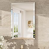 TokeShimi 16x24 Beveled Mirror Bathroom Rectangle, Bathroom Vanity Mirror Frameless with 1" Beveled Edge, Shatterproof Modern Decorative Wall Mirrored for Living Room, Entryway, Restroom