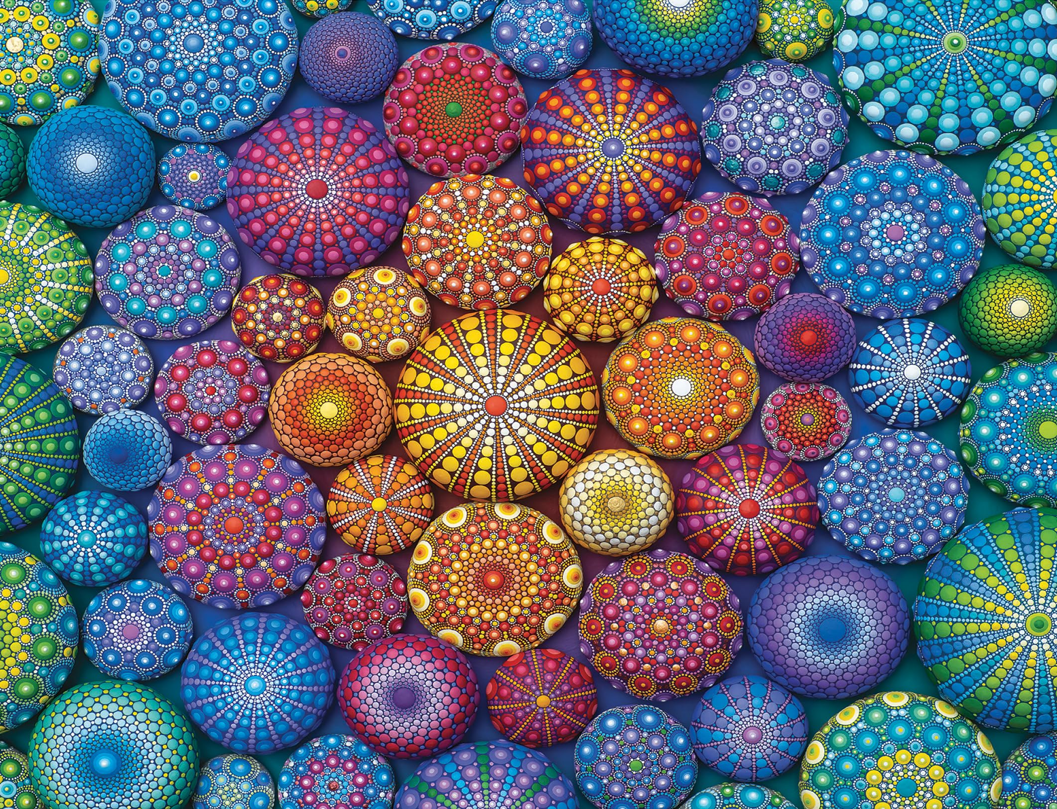 Ravensburger Radiating Rainbow Mandalas 2000 Piece Jigsaw Puzzle for Adults - 17134 - Every Piece is Unique, Softclick Technology Means Pieces Fit Together Perfectly