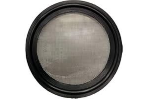DR.COMPONENT 2" Sanitary Tri-Clamp Gaskets (Pack of 2), Bonded Type Screen (#80 Mesh/ 177 μm) Gaskets, Black Viton