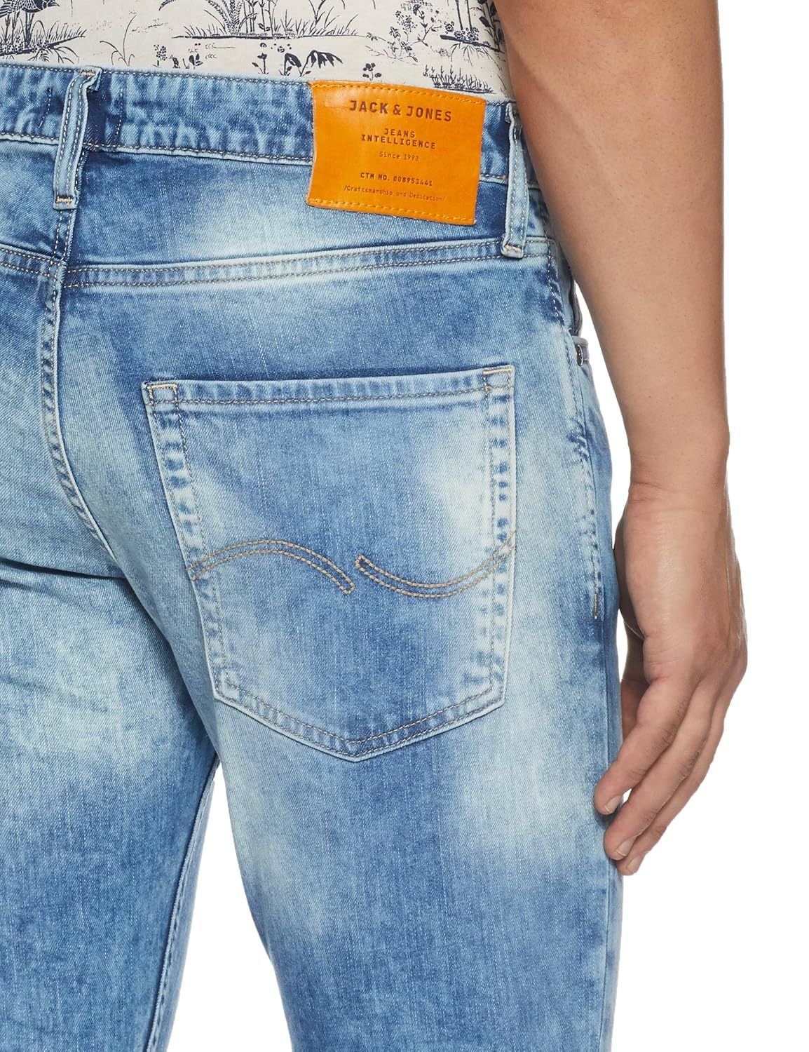 jack & jones men's clark straight fit jeans