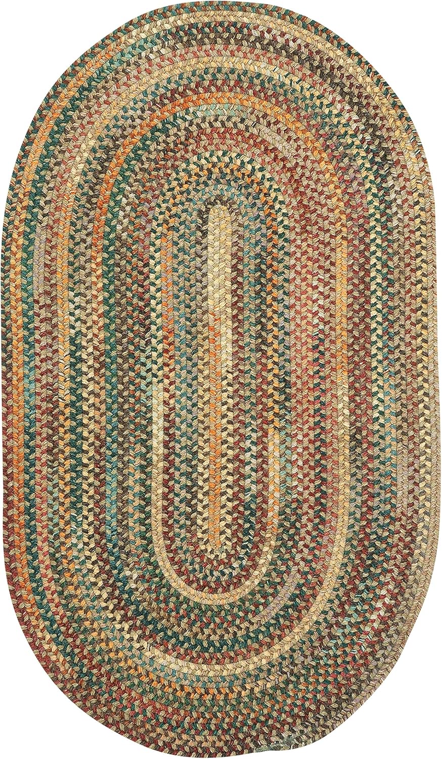 Capel American Heritage Tan Multi 0' 24" x 0' 36" Oval
