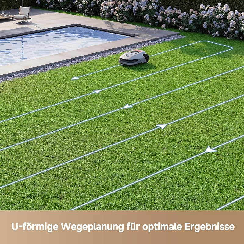 A1 Pro Mähroboter, Kabellose Einrichtung von Begrenzungen, 2000㎡