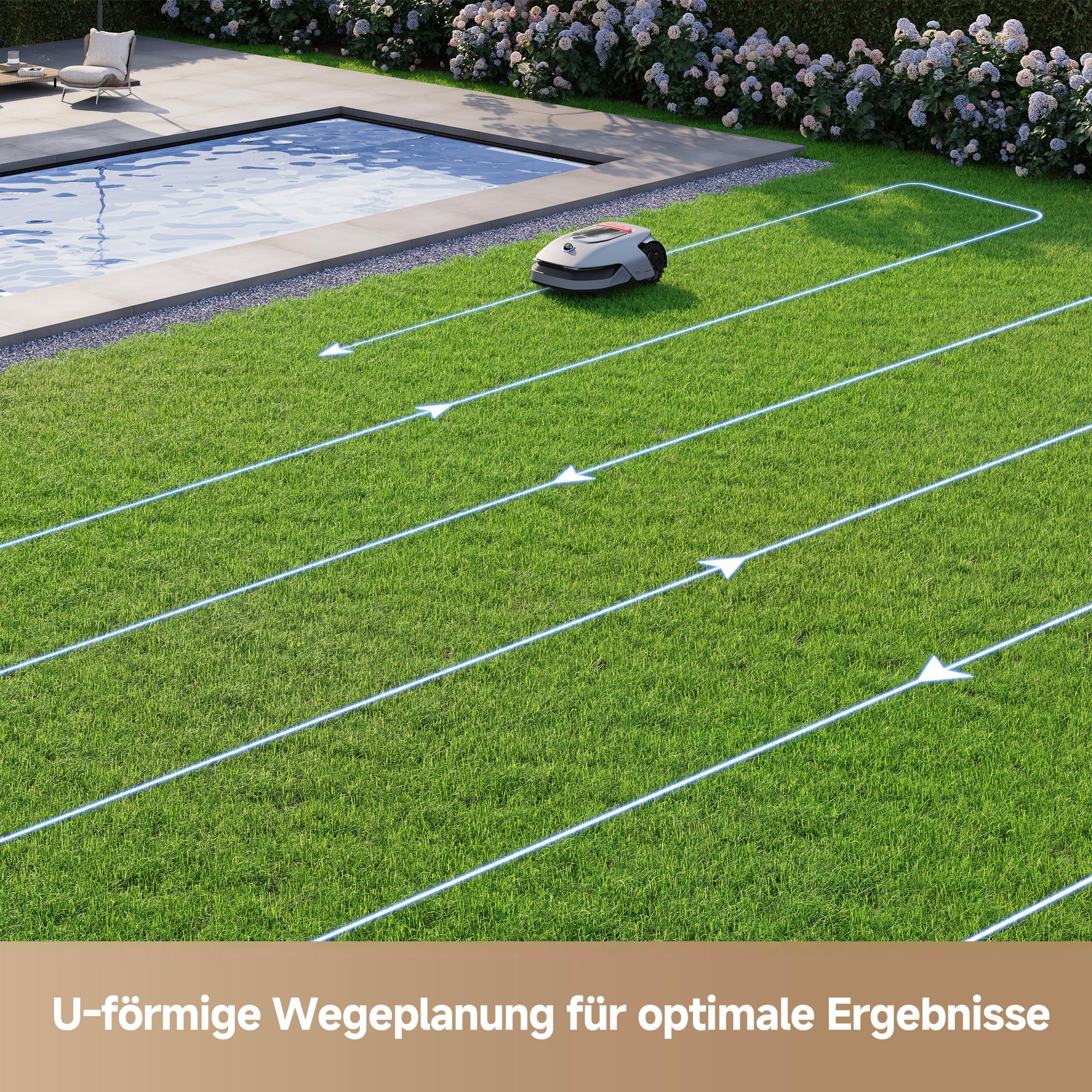 dreame Intelligenter Mähroboter A1 Pro ohne Begrenzungskabel, 360°3D LiDAR, Drahtloser Umfang, 2000m², App-Steuerung, OmniSenseTechnologie, Intuitive Zonenverwaltung, Intelligente Hindernisvermeidung 6