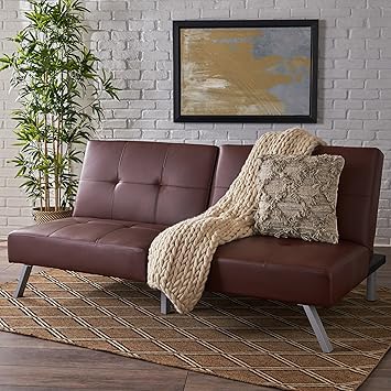 Amazon Com Great Deal Furniture 295604 Heston Brown Vinyl Click