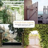 Weielt 14 Inch Gate Spring Closer Adjustable Self Closing for Wooden Gates Black view 6