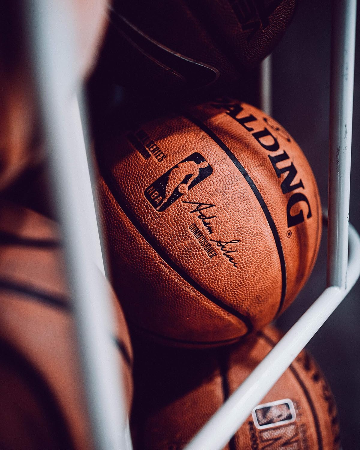 Spalding NBA Replica Indoor/Outdoor Game Ball, Orange, Size 7/29.5 Inch : Sports & Outdoors