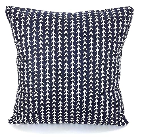 Amazon Com Navy Blue Pillow Covers Navy White Throw Cushions