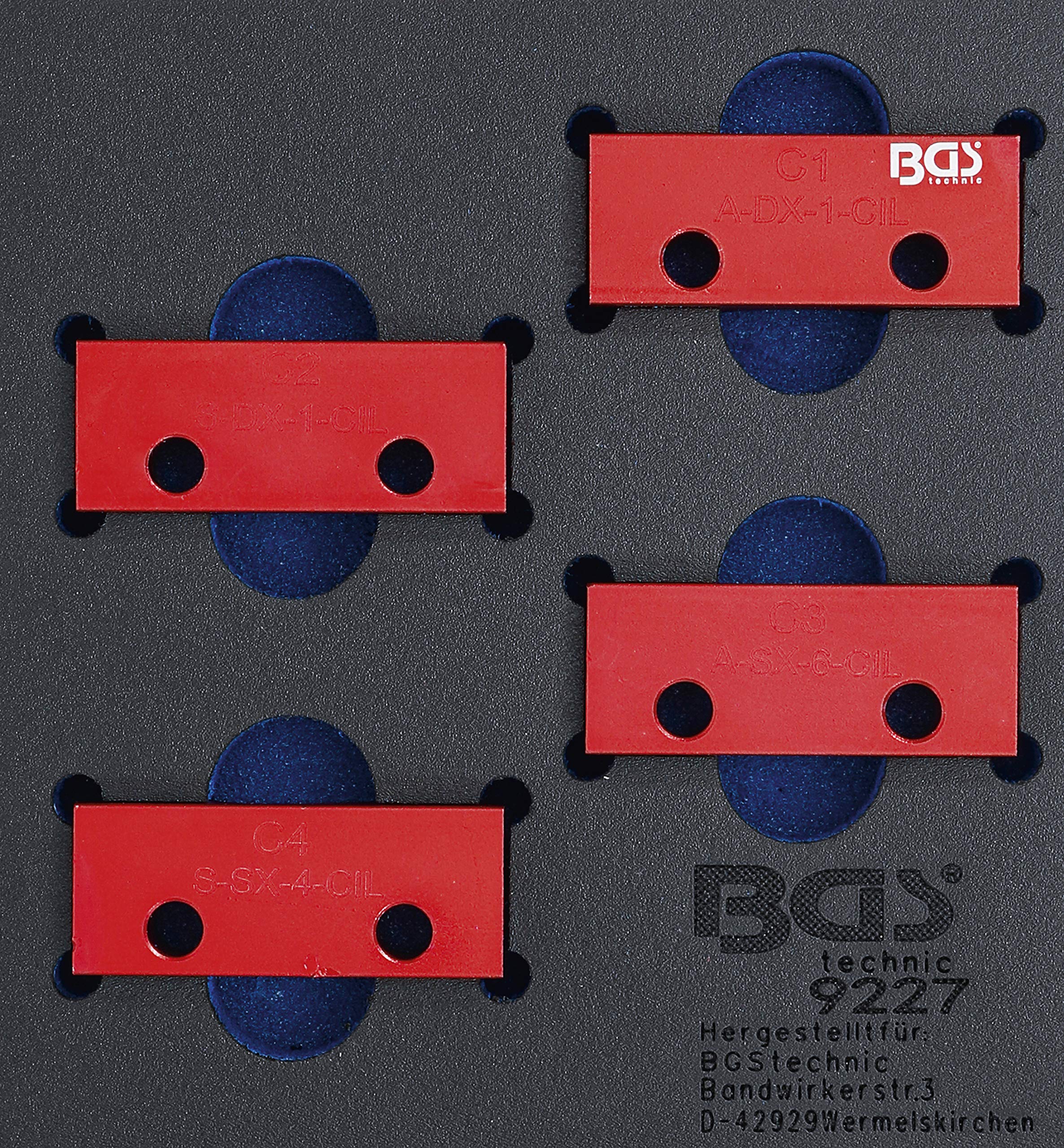 BGS 9227 | Tool Tray 1/6: Camshaft Locking Tool Set | for Alfa Romeo / Lancia 3.0l V6 24V