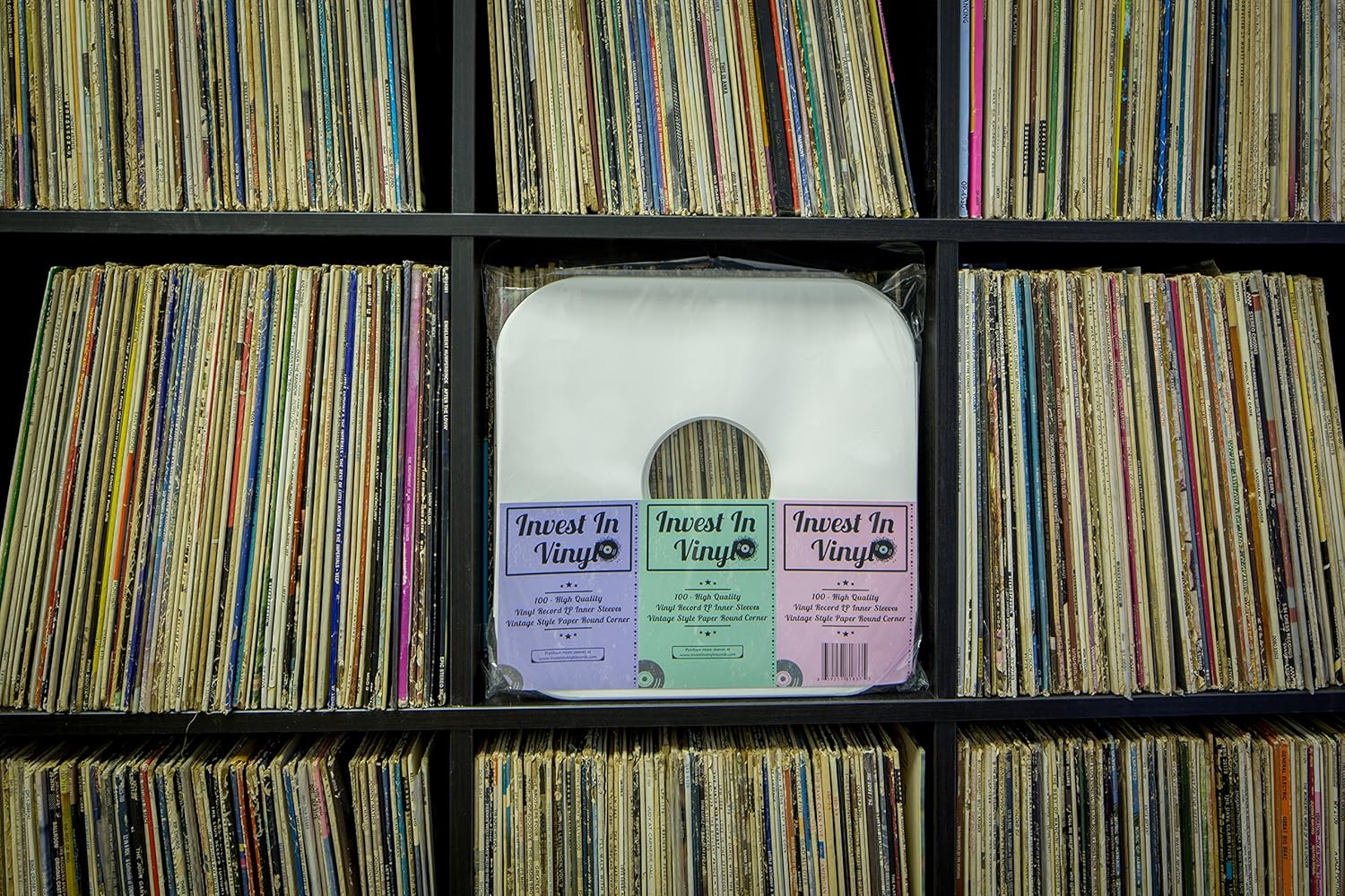 100 LP Vinyl Record Inner Sleeves Heavy Stock Ivory White Paper Rounded Corners Protective 33 RPM 12" Record Sleeves 80 GSM Covers Provide Your LP Collection with the Proper Protection Invest In Vinyl: Home Audio & Theater