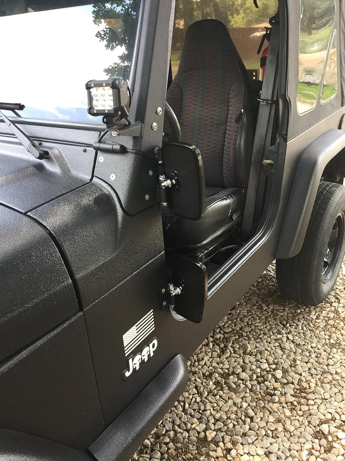 Doors Off Jeep Wrangler Side Hinge Mirrors 1976 2017 Jk