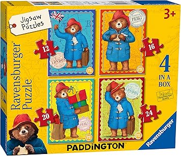 Ravensburger Paddington - 4 in Box (12, 16, 20, 24 Piece) Jigsaw Puzzles for Kids age 3 years and Up : Amazon.co.uk: Toys &amp; Games