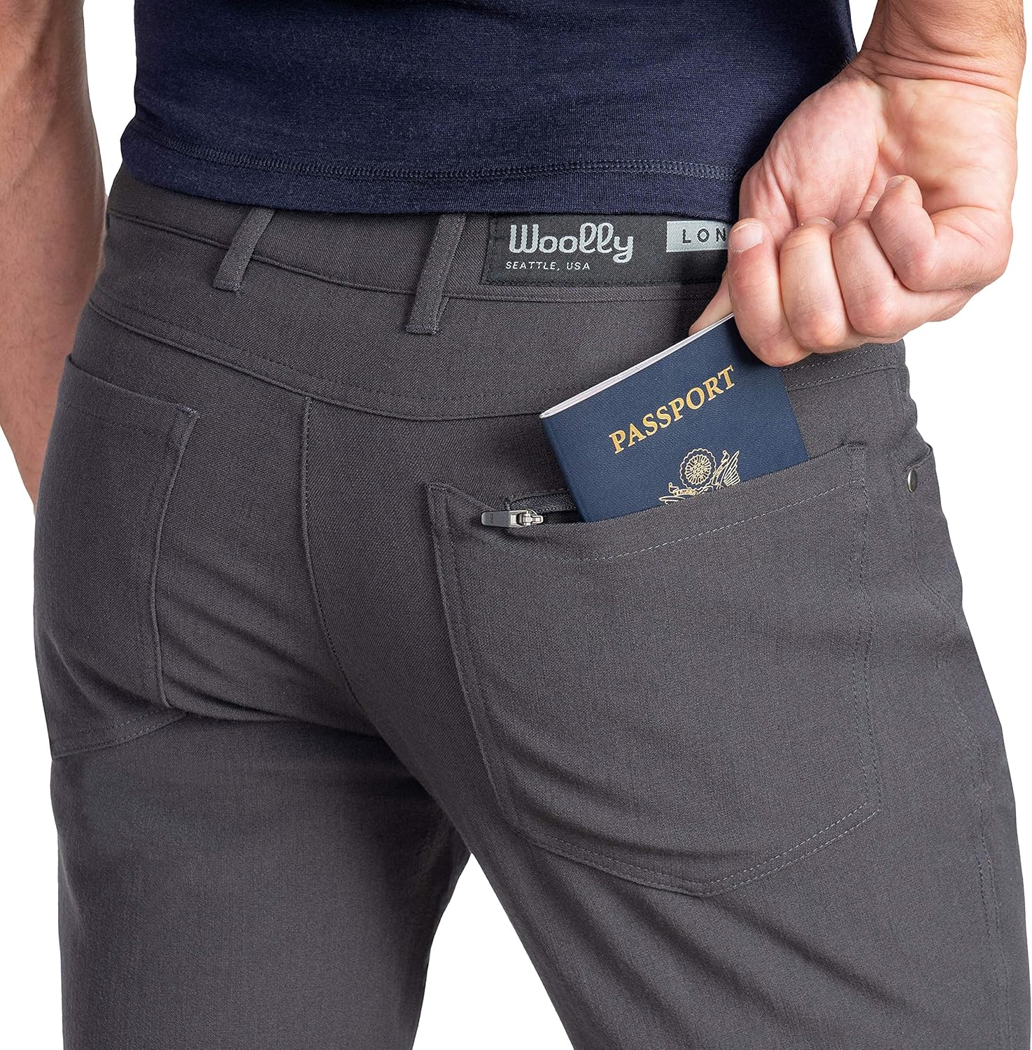 Woolly Clothing Men's Merino Wool Longhaul Shorts at  Men’s Clothing store
