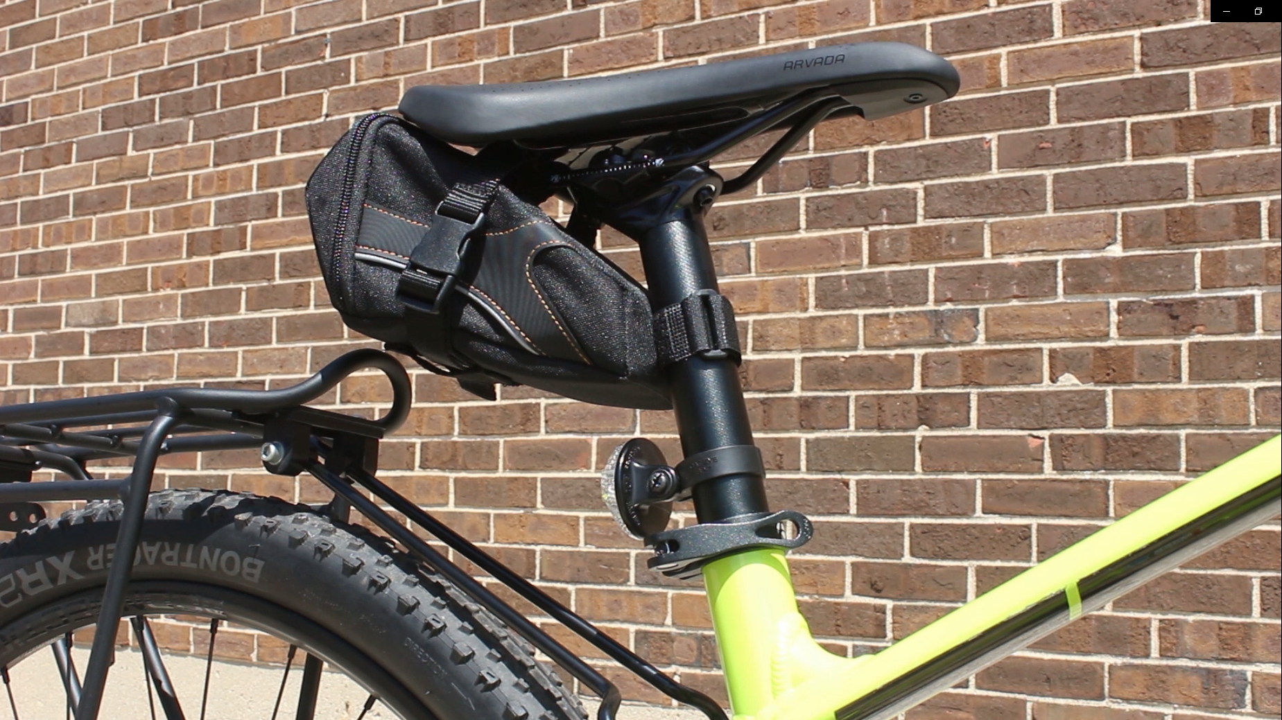 BV Bicycle YSeries StrapOn Bike Saddle Bag/Bicycle Seat Pack Bag