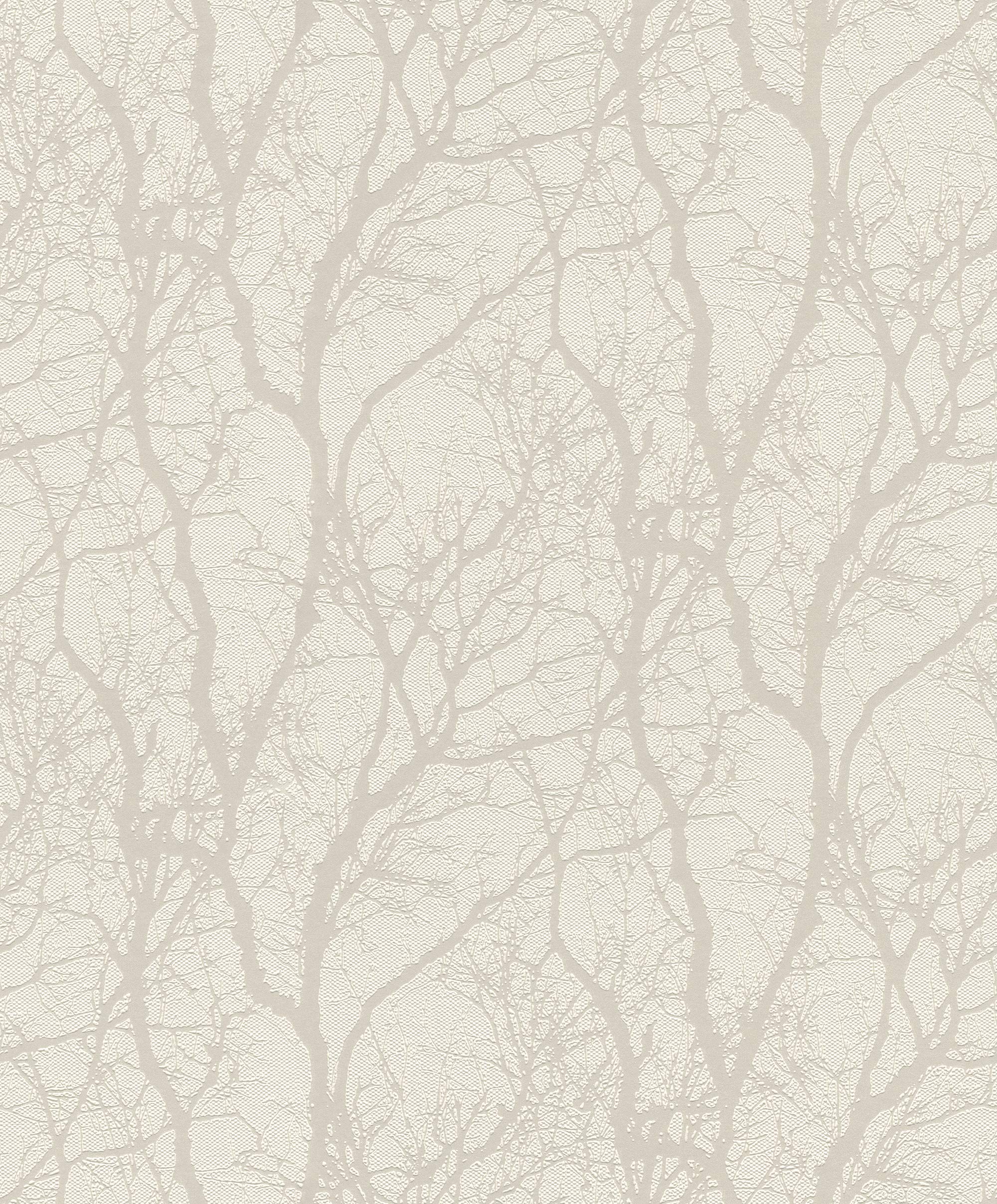 Rasch Tapeten Vliestapete (Floral) White 10,05 m x 0,53 m Tapetenwechsel 633252