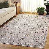 SAFAVIEH Vintage Rosewood Collection Area Rug - 5'3" x 7'3", Ivory & Grey Rust, Non-Shedding & Easy Cleaning, Ideal for Livin