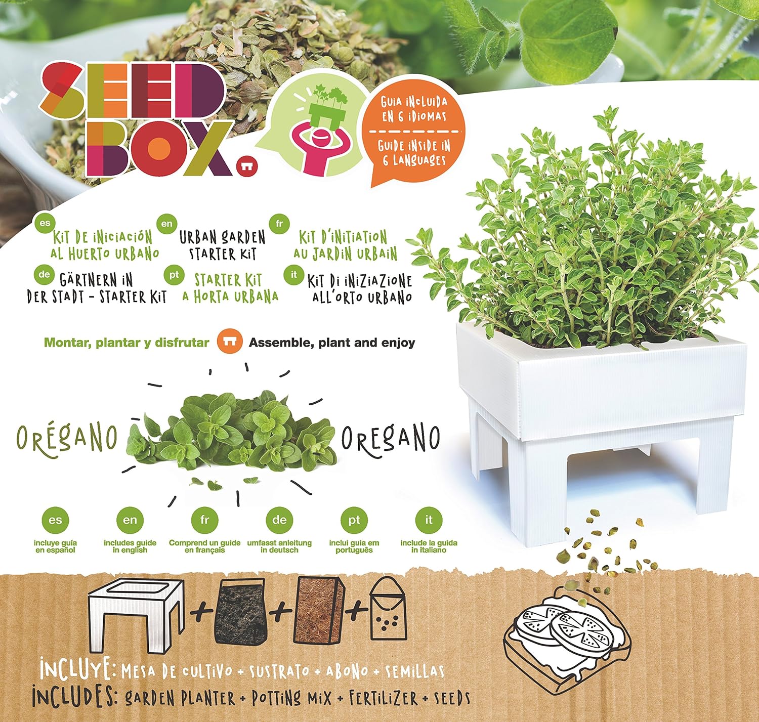SeedBox SBMCUPE Huerto Urbano Cultívame Mini - perejil, 17x4x17 cm ...