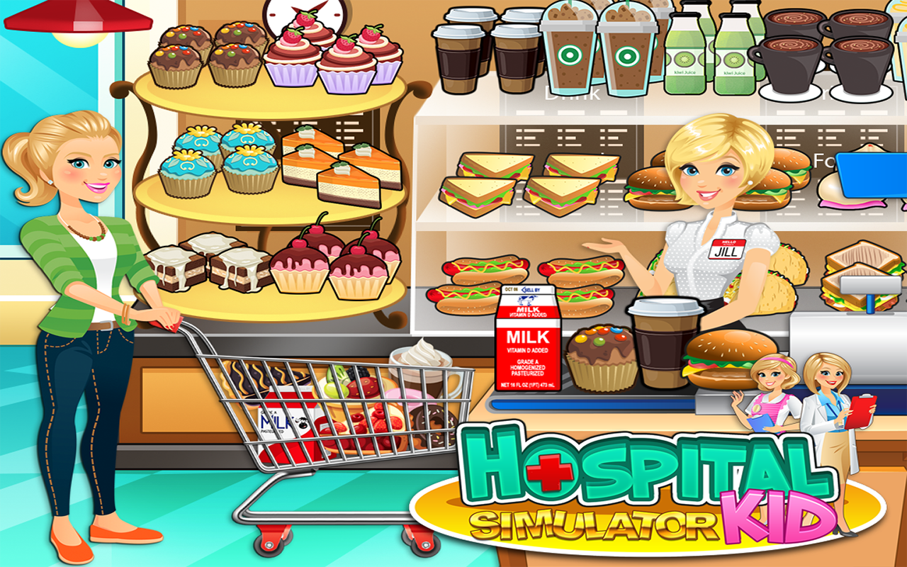Hospital Cash Register Simulator Kids Fun Supermarket Games FREE