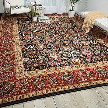 Amazon Com Nourison Timeless Tml20 Navy Rectangle Area Rug 12