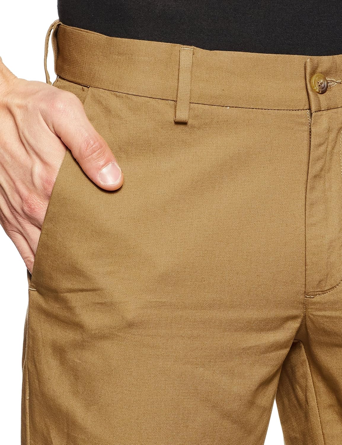 peter england men's super slim fit casual trousers