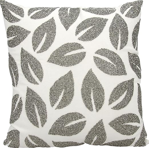 Amazon Com Michael Amini E6192 Pewter Decorative Pillow By Nourison 20 X 20 Home Kitchen