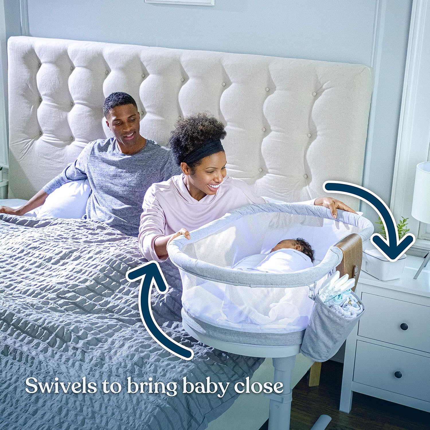 halo bassinest luxe series swivel sleeper