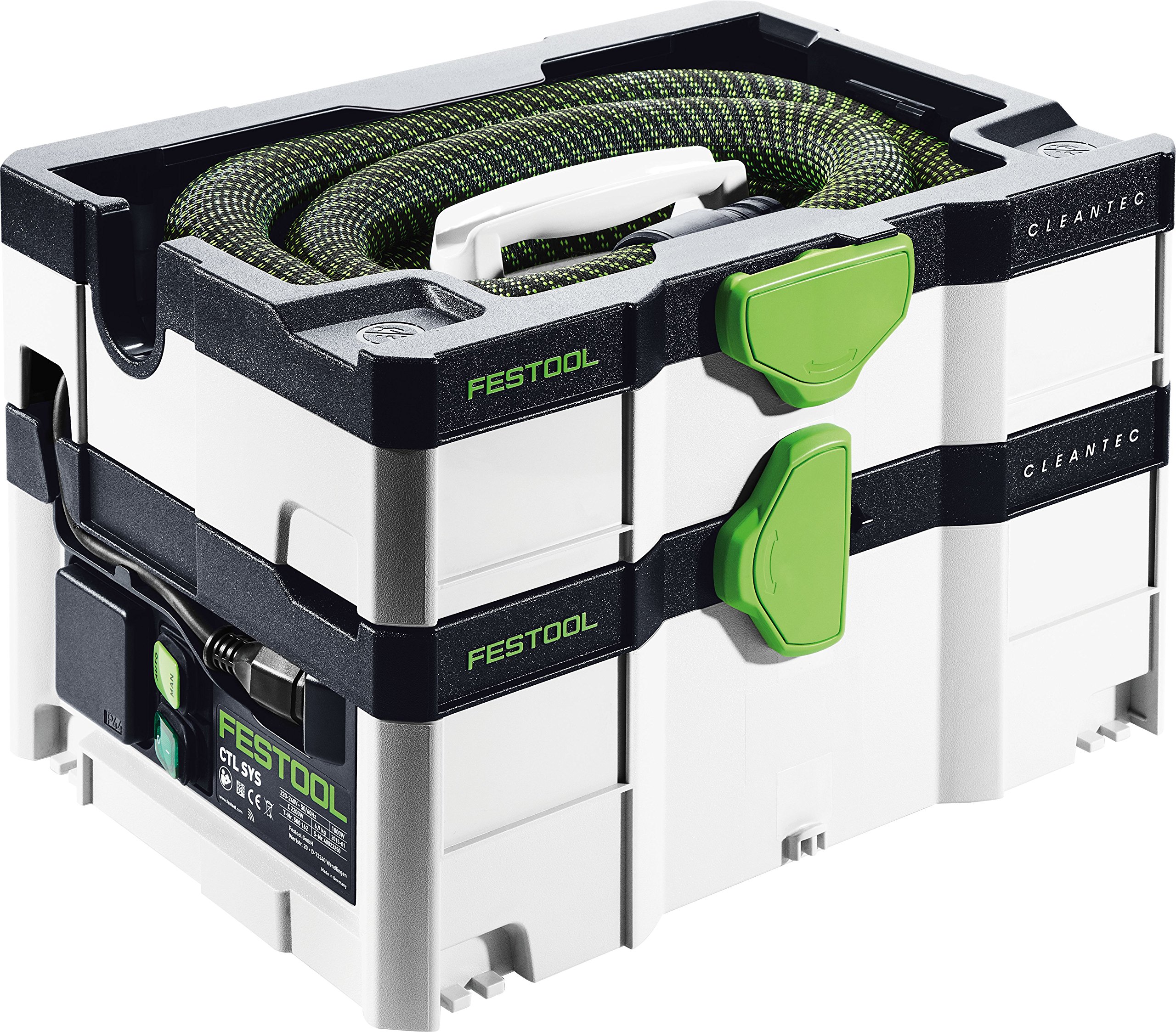 Festool 575284 Cleantec 240 Volt Mobile Dust Extractor, Grey, 270.0 mm*396.0 mm*296.0 mm