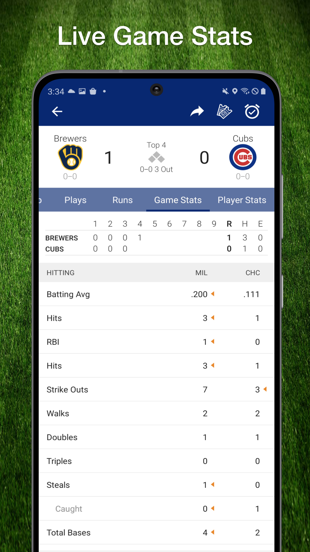 Scores App MLB Baseball Live Scores, Stats, &