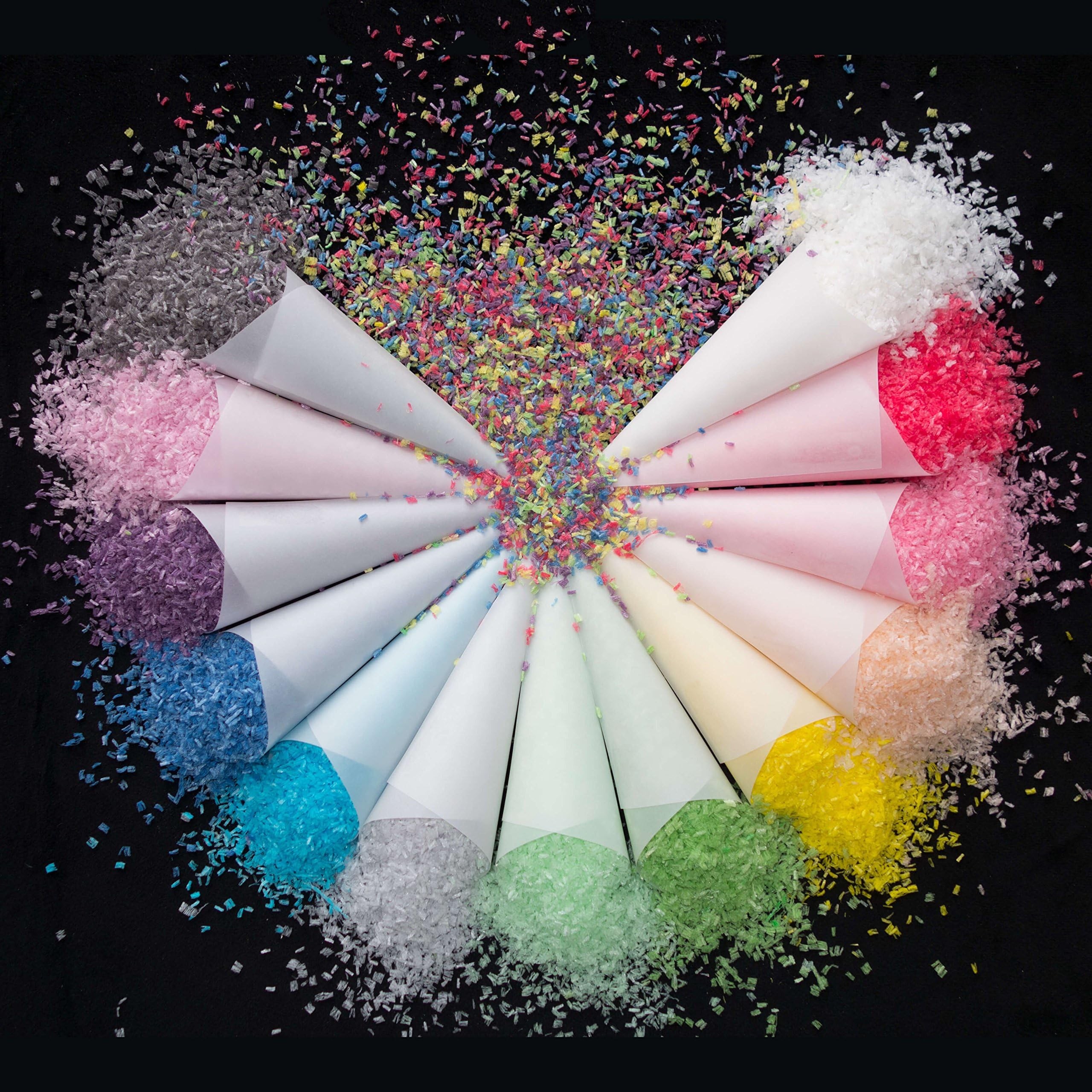 Snow White Wedding Eco Confetti Biodegradable Slow Falling Winter Wedding Water Soluble (Purple)