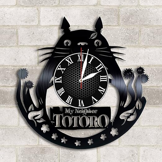 Amazon Com Olha Art Design My Neighbor Totoro Vinyl Clock Totoro