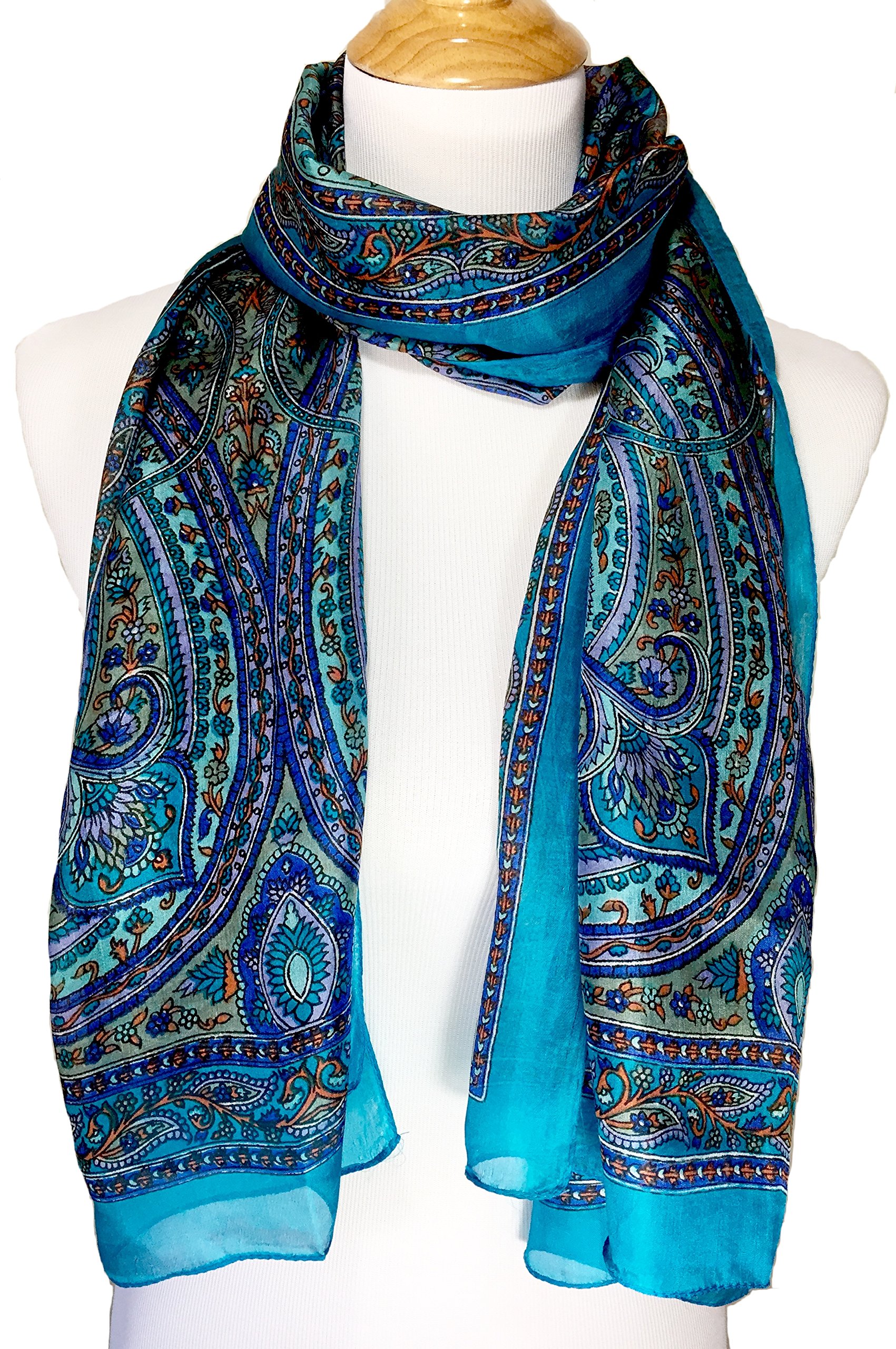 Vintage Inspired Bohemian Silk Scarf Buy Scarves and Wraps