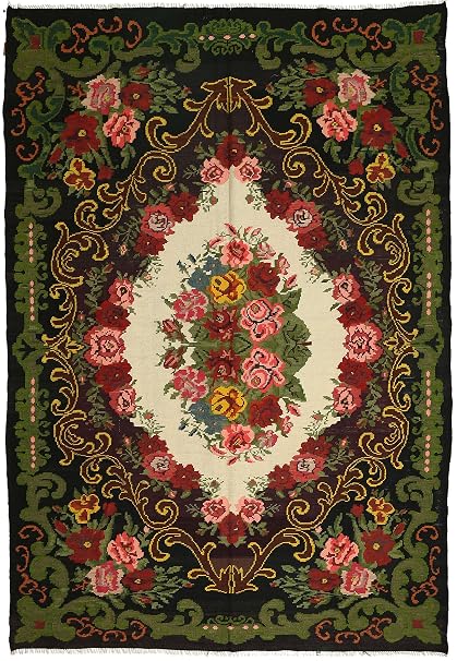 Carpetvista Kelim Rosen Teppich 235x336 Orientteppich Amazon De