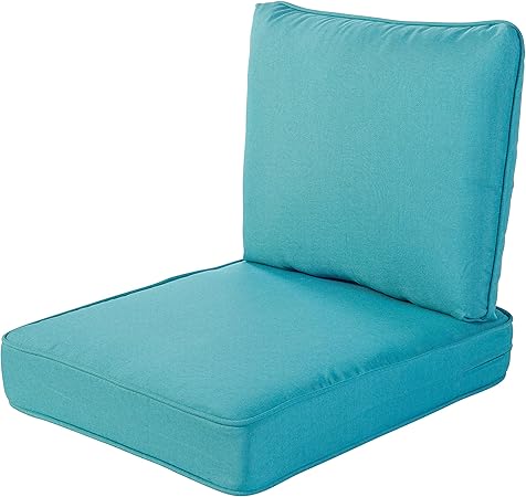 Amazon.com : Quality Outdoor Living 29-TQ02SB All-Weather Deep Seating Chair Cushion, 23 x 26, Turquoise : Garden & Outdoor