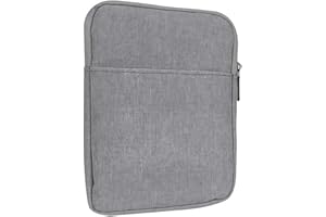 RichMoro Kindle Case, 6-7 inch Nylon Protective Cover, Travel Carrying Bag for Paperwhite 2021, Fire 7 2022, Kindle Oasis (Gray)