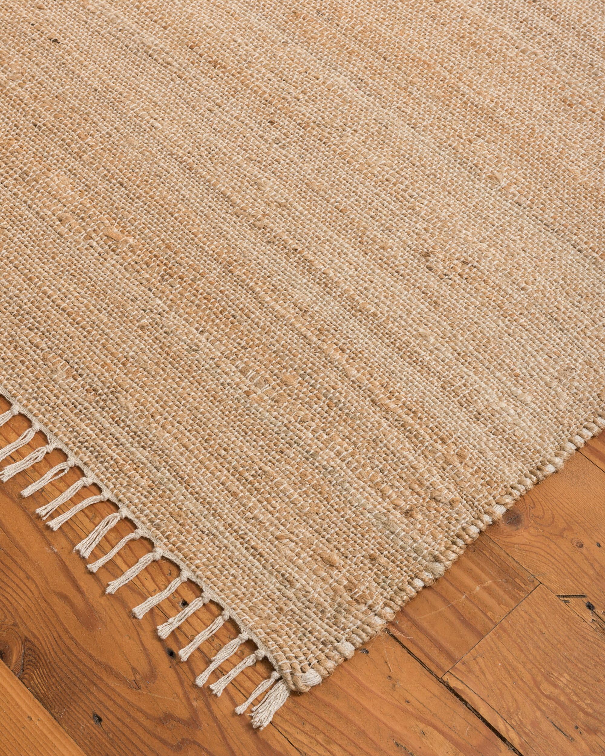 Natural Area Rugs 100% Natural Fiber Handmade Venice Jute Rectangular Rug (6' x 9') Natural