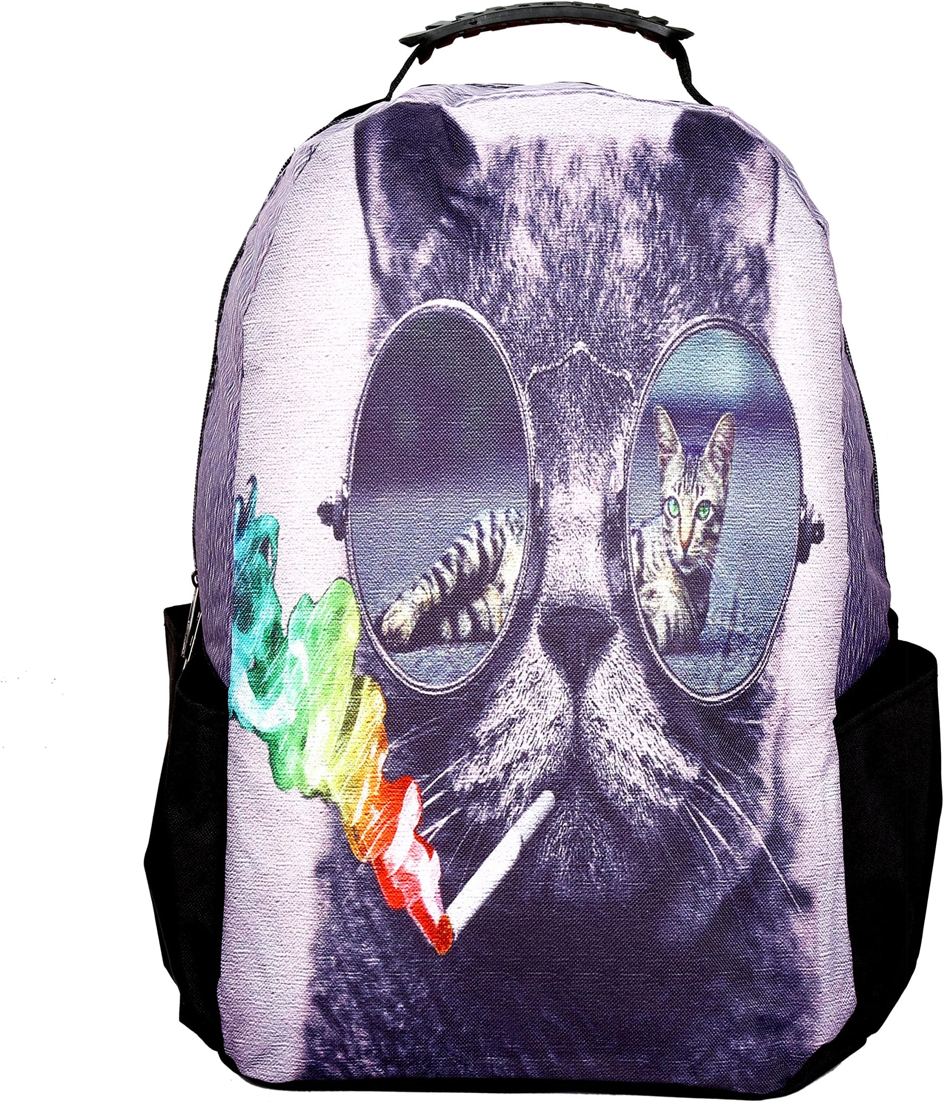 Belomoda Cool Cat Theme Printed 20 Ltrs Laptop Backpack