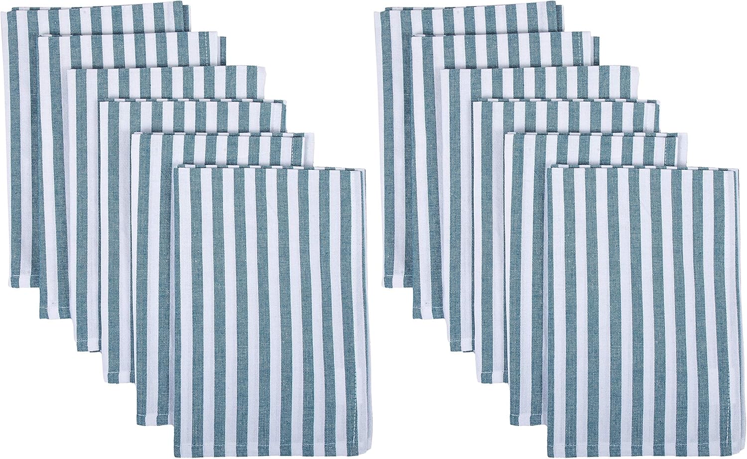 DG Collections Cotton Kitchen Cloth Napkins set of 12 pack (20x20 Inches), Hemmed with Mitered corners, Decorative reusable Napkins, Over Sized Perfect for Weddings, Dinner parties & Every day use: Kitchen & Dining