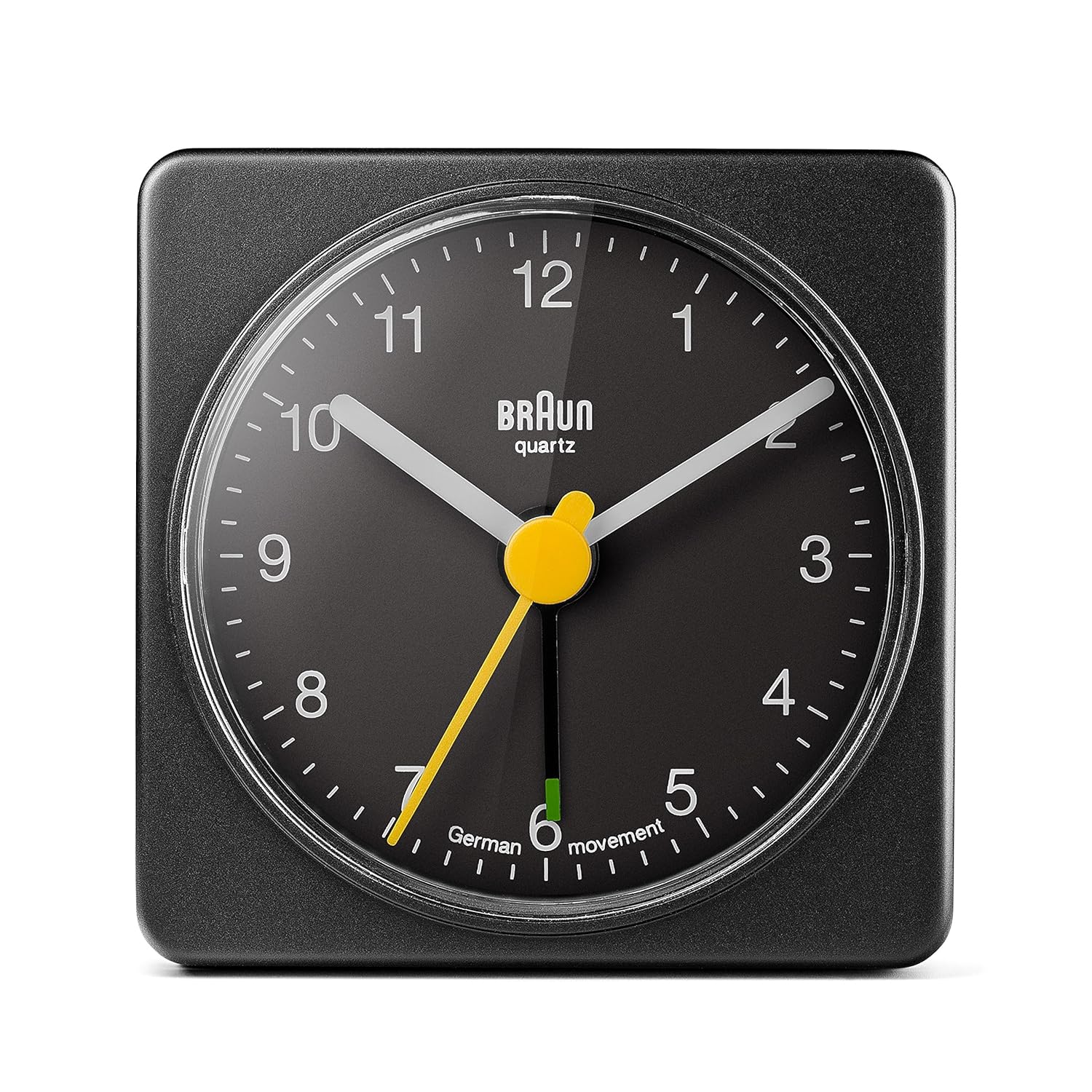 Braun Classic Travel Analogue Alarm Clock, Compact Size, German Quartz