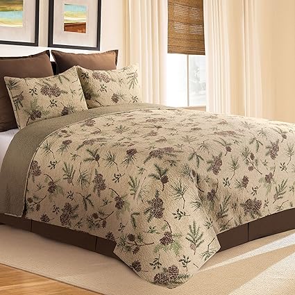 Amazon Com C F Home Woodland Retreat Twin Quilt Set Reversible