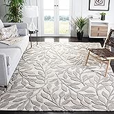 SAFAVIEH South Hampton Collection 8' x 10' Beige SHA302B Handmade Botanical Wool Area Rug