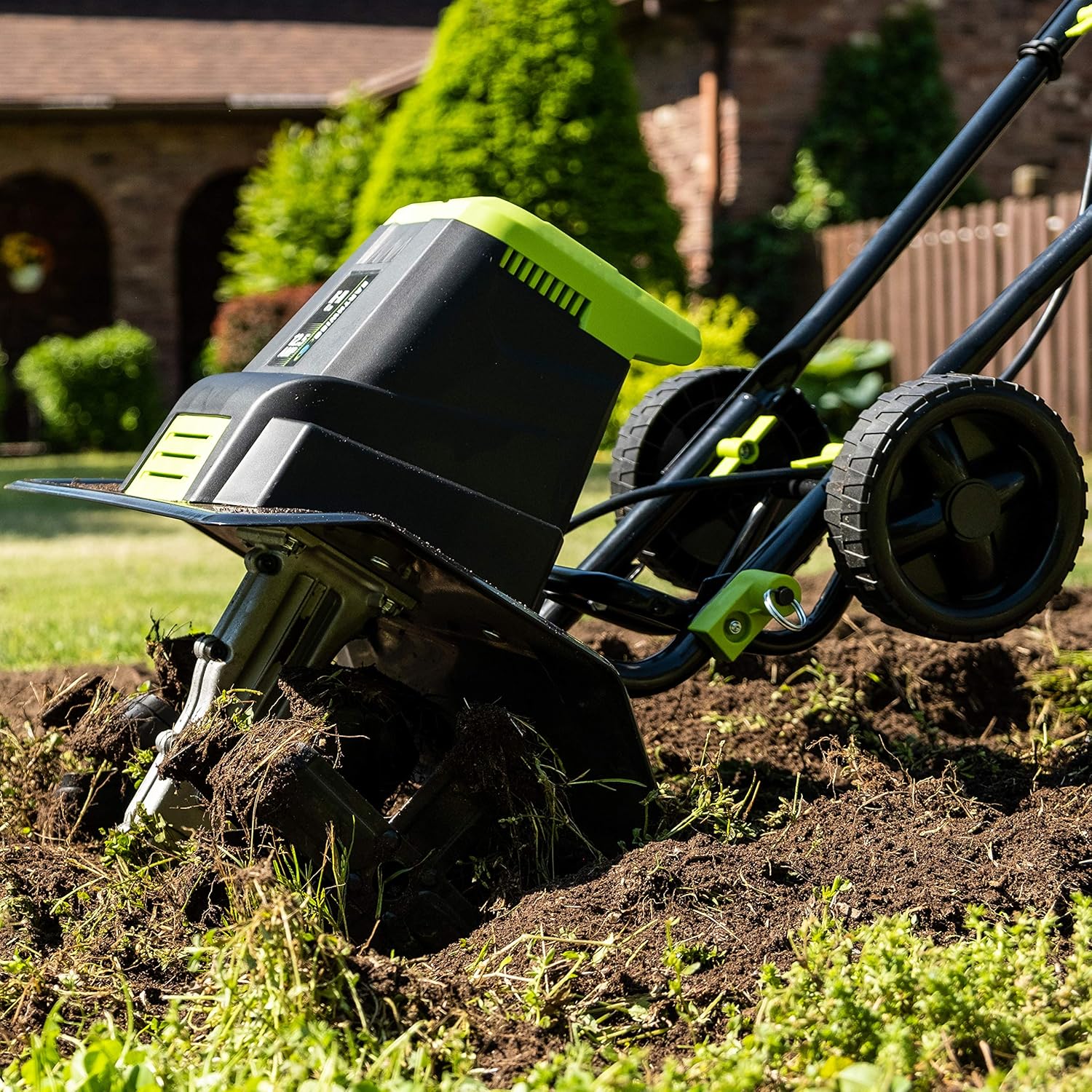 Earthwise TC70125 12.5-Amp 16-Inch Corded Electric Tiller/Cultivator, Green : Garden & Outdoor