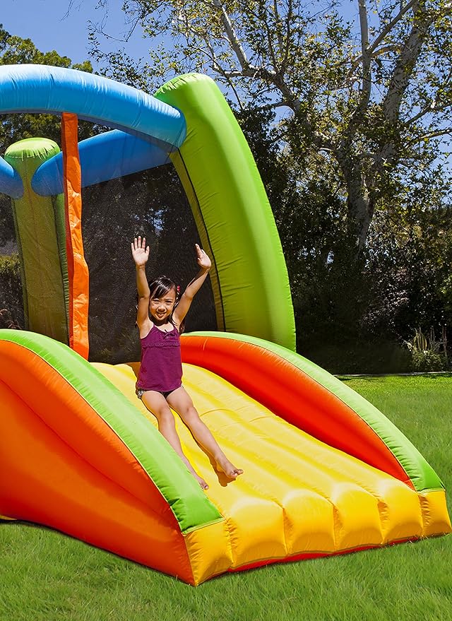 my first jump n slide with ball pit