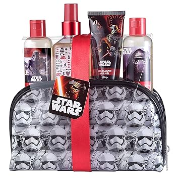 Air Val Star Wars Geschenk-Set, 1er Pack (Eau de Cologne Spray 120 ml, Duschgel 100 ml, Shampoo 100 ml, Haargel 60 ml, Kosmet