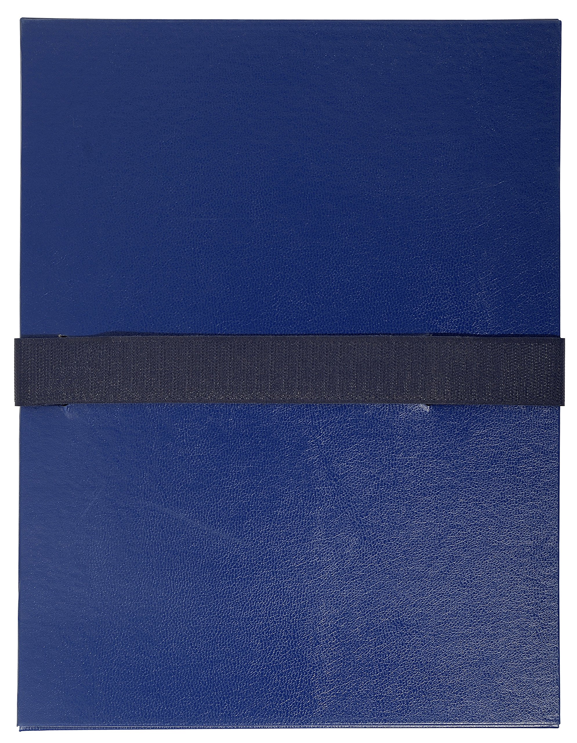 Exacompta - Ref 2652E - Balacron Expandable Folder - 240 x 320mm in Size, Suitable for Holding A4 Documents, Wrap-Around Strap, Holds Up To 1500 Sheets - Dark Blue