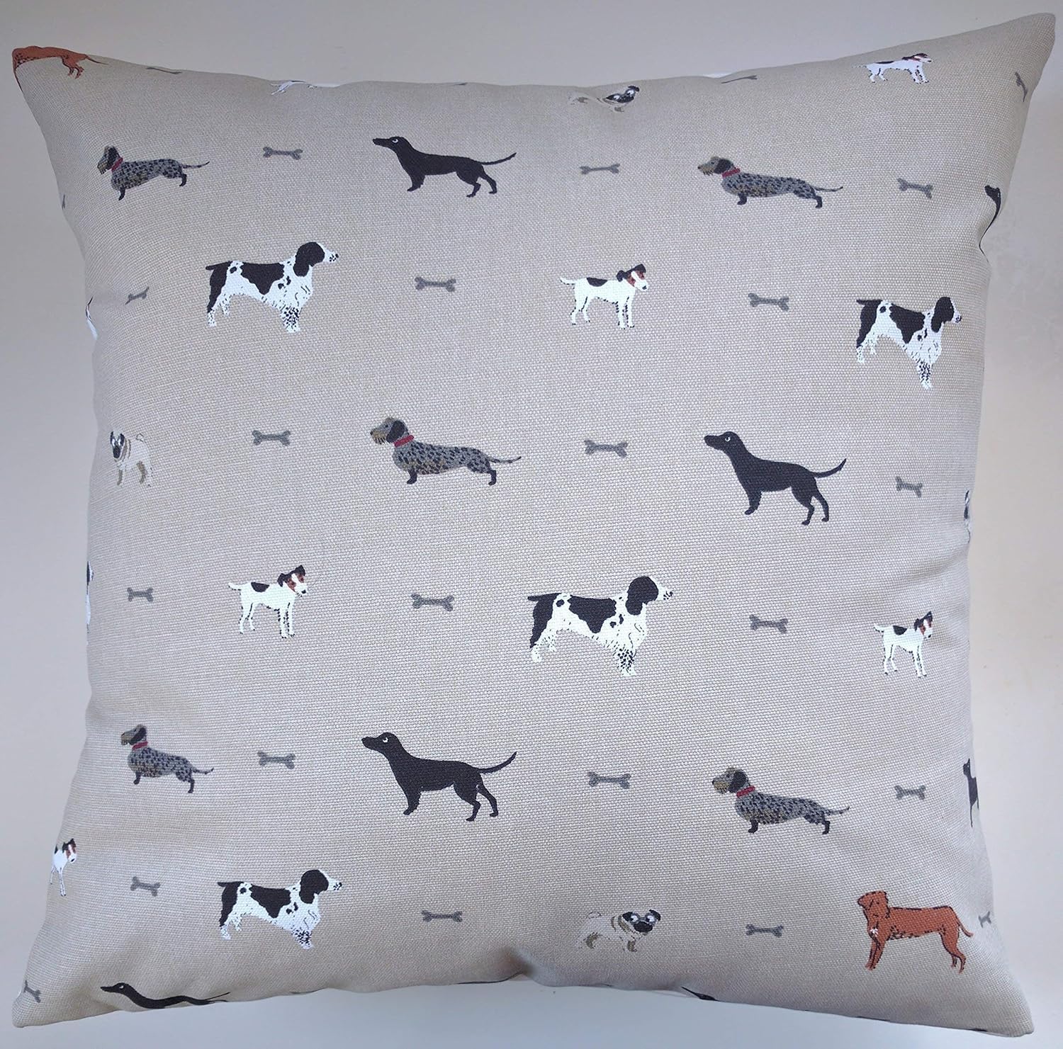 Cushion Cover in Sophie Allport Woof 14" 16" 18" 20" 22" 24" Amazon.co