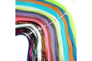 Fly Tying Materials 10 Colors Crystal Flash Flashabou Tinsels Flash Flies Fly Fishing Line Dry Flies Jig Tying Fishing Lure M