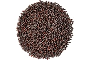 Black Mustard Seeds Whole Organic - Brown Mustard Seed Spicy Ingriedient - Dark Mastard Seed - Black Mustard Seeds For Cookin