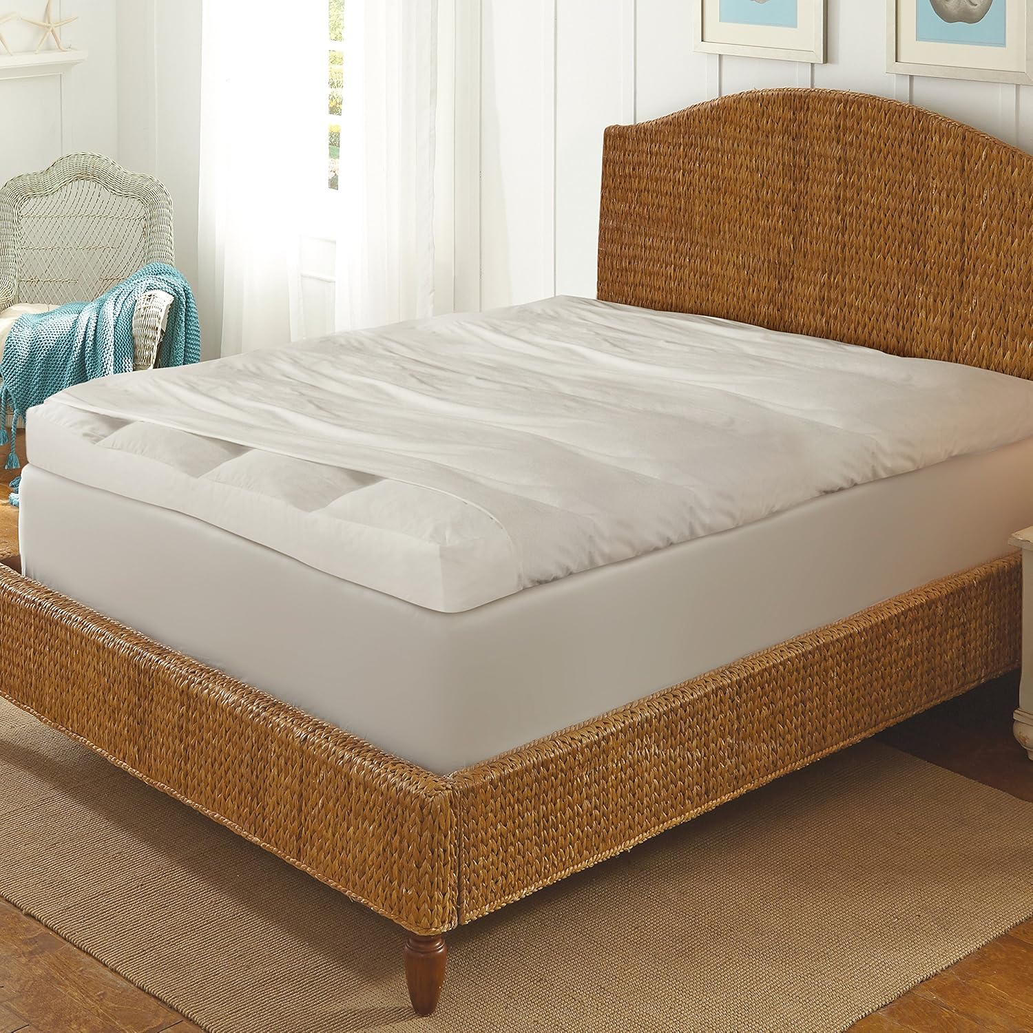 Best 4-Inch Gusset Down Featherbed Mattress Topper