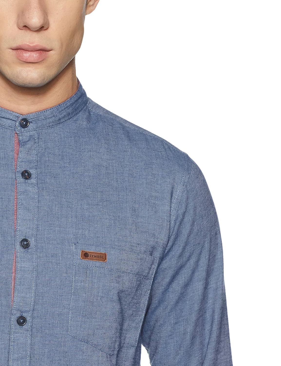 symbol amazon brand men's regular fit casual shirt